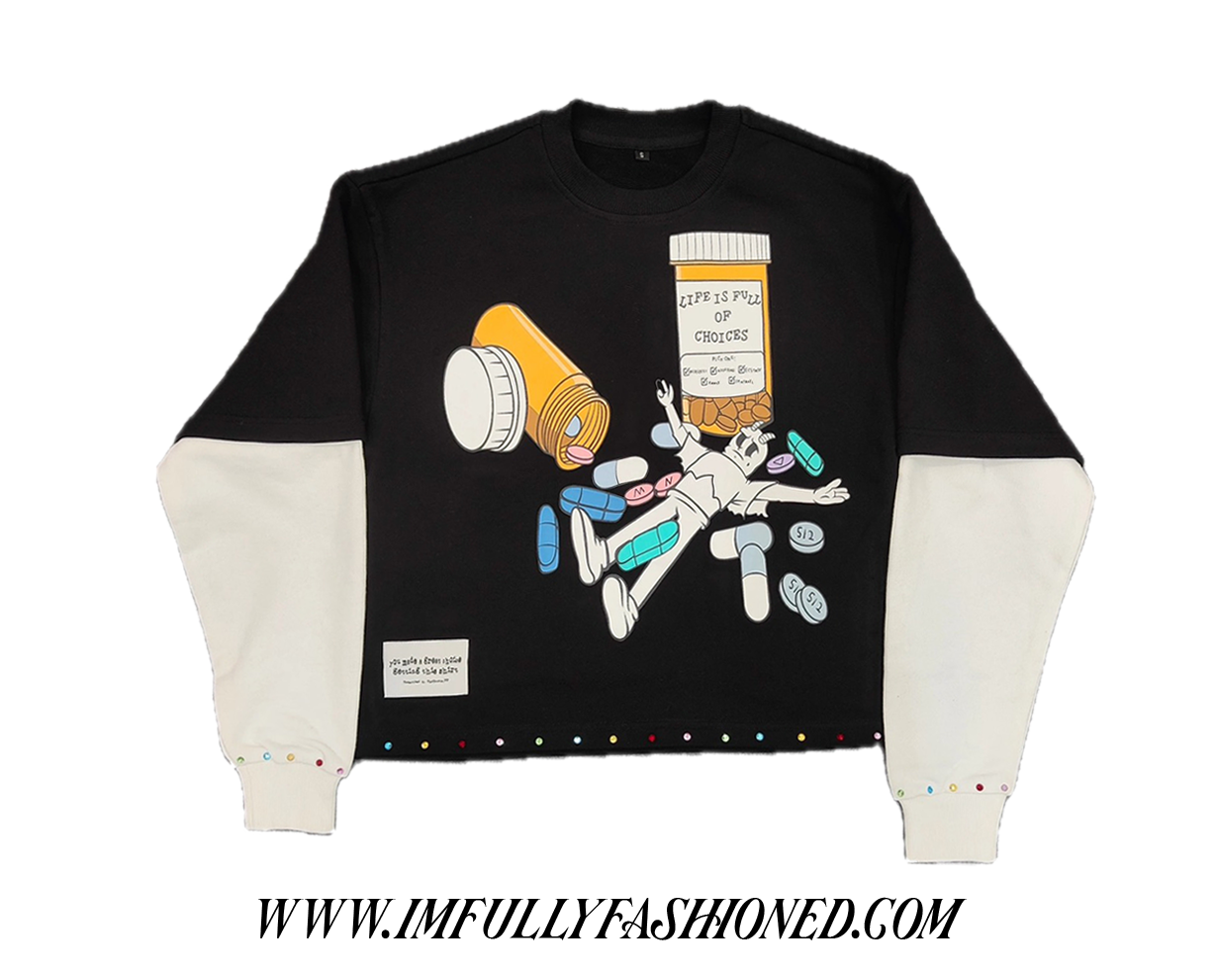 "Full Of Choices" Double Layered Tee